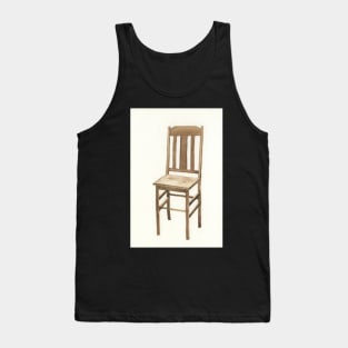 Plain Wood Chair Watercolor Tank Top